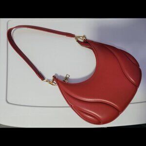 Red Crescent Underarm Bag